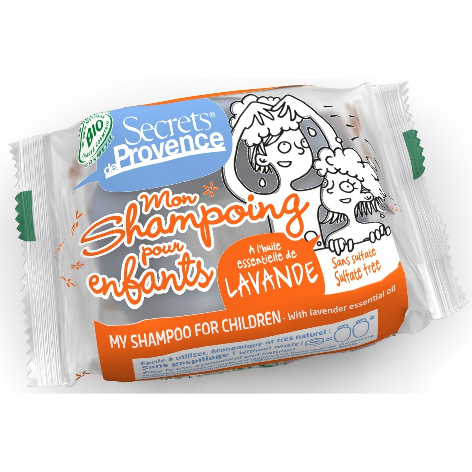 Shampoing Solide BIO pour enfants de Secrets de Provence