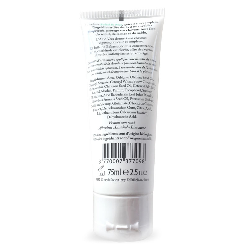 Crème protectrice et réparatrice pour cheveux Bio par JOLIE Cosmétique