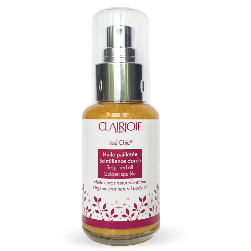 Huile pailletée irisé chic Bio de ClairJoie Huile pailletée irisé chic Bio de ClairJoie