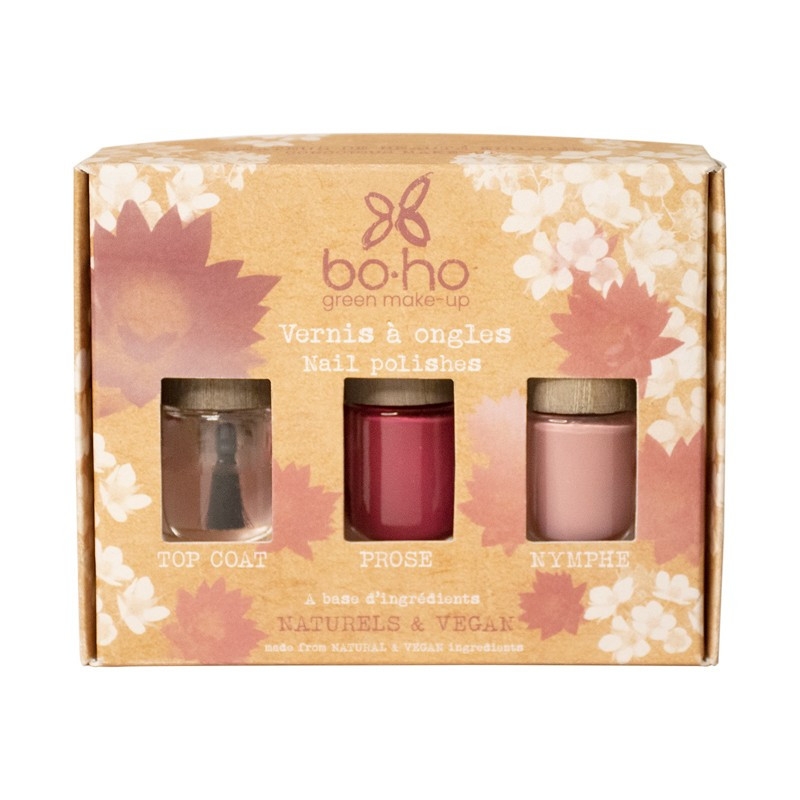 Coffret 3 vernis BIO de BOHO COSMETICS