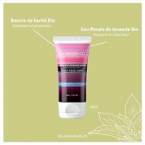 Crème de nuit nourrissante Bio de Exeko