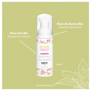 Mousse nettoyante intime BIO de Exsens