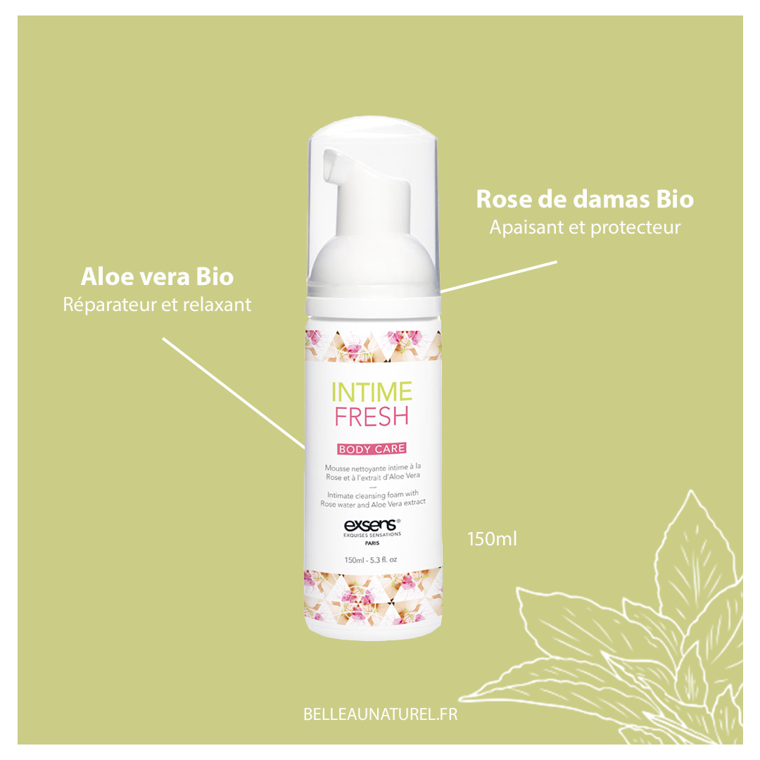 Mousse nettoyante intime BIO de Exsens