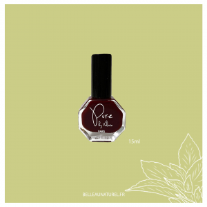 Vernis naturel rouge cerise de Pure by Valérie