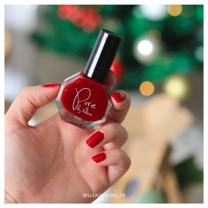 Vernis naturel rouge cerise de Pure by Valérie
