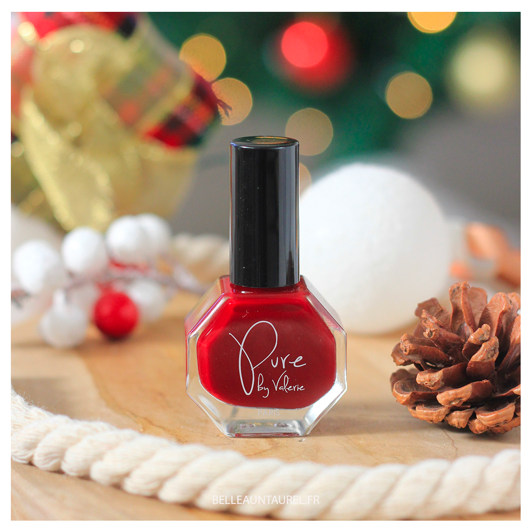 Vernis naturel rouge cerise de Pure by Valérie