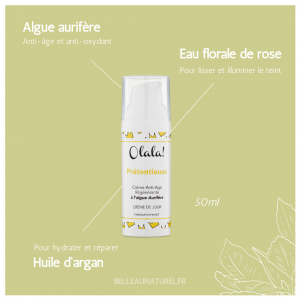 Crème raffermissante visage Bio de Olala