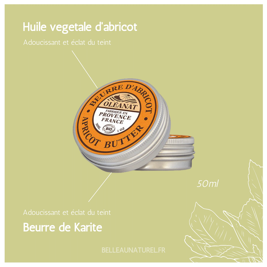 Beurre d'abricot éclat et lumière Bio