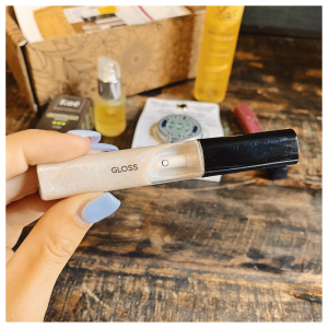 Gloss brillant pailleté naturel ROSE la lune