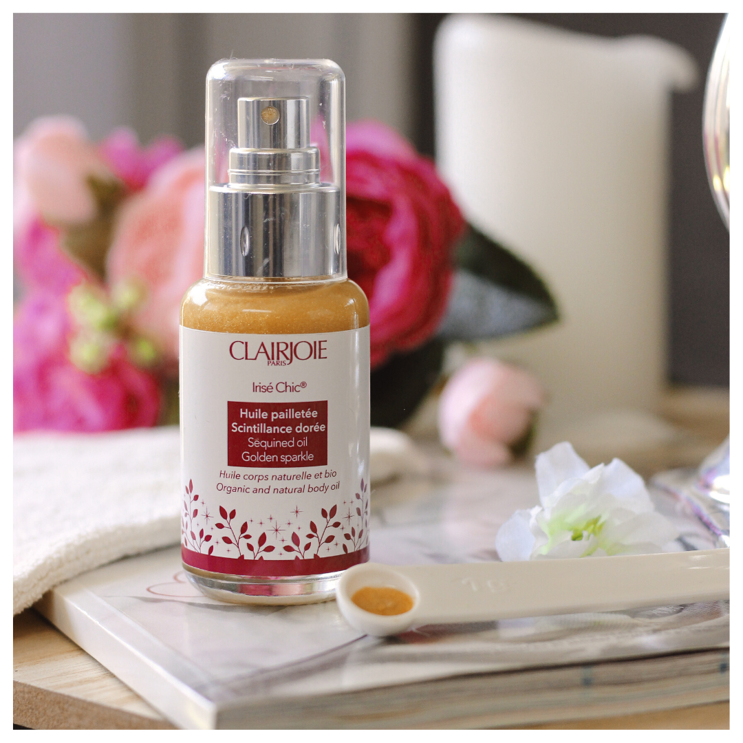 Huile pailletée irisé chic Bio de ClairJoie Huile pailletée irisé chic Bio de ClairJoie
