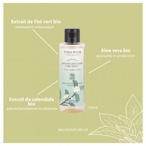 Lotion tonique au thé vert BIO de Terra Ipsum