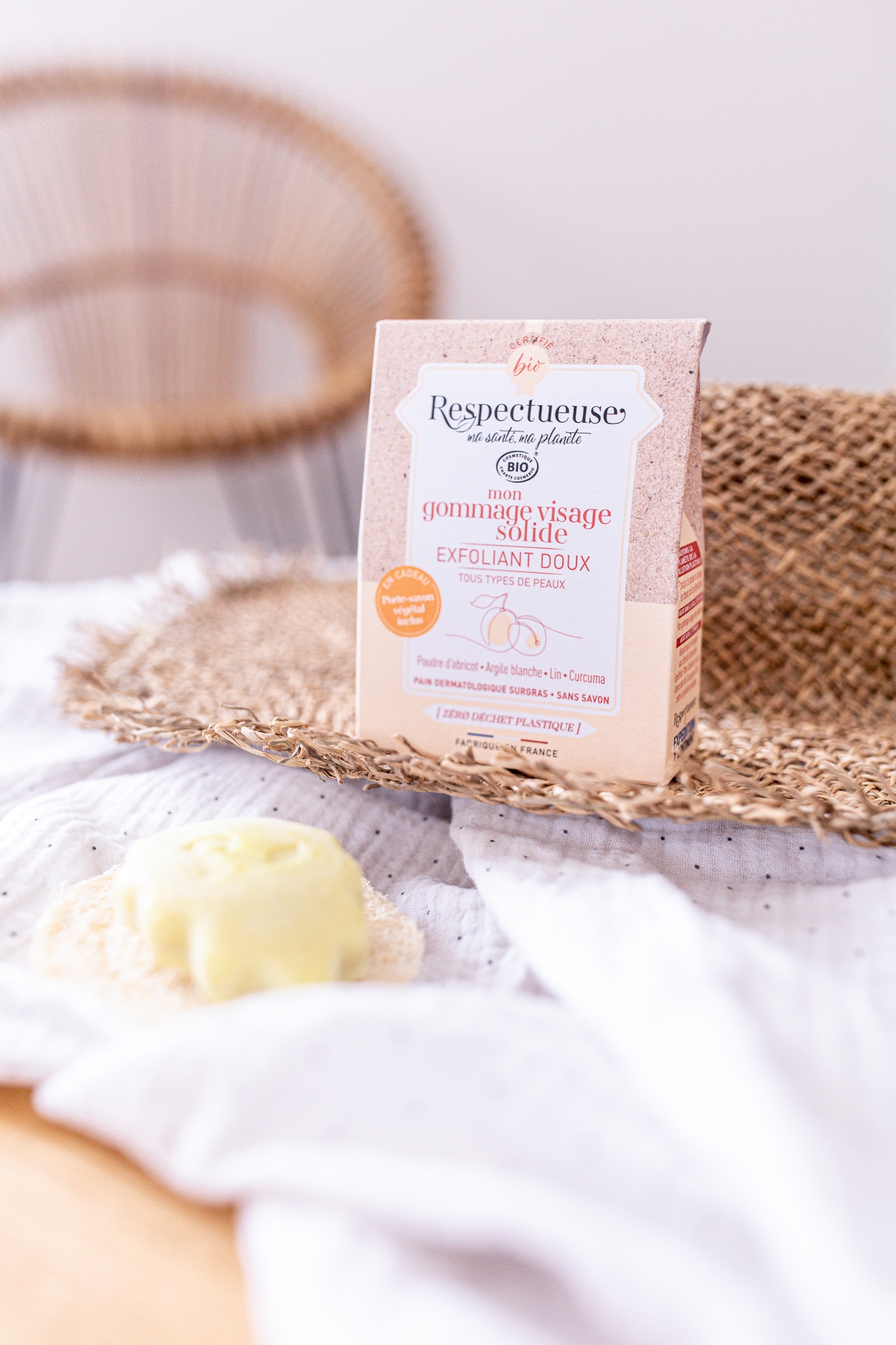 Gommage exfoliant doux visage Respectueuse