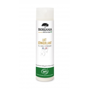 Lait démaquillant à l'huile d'argan bio - Cosmétique biologique BIORGANIA