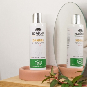 Shampoing doux à l'aloe vera bio - Cosmétique biologique BIORGANIA