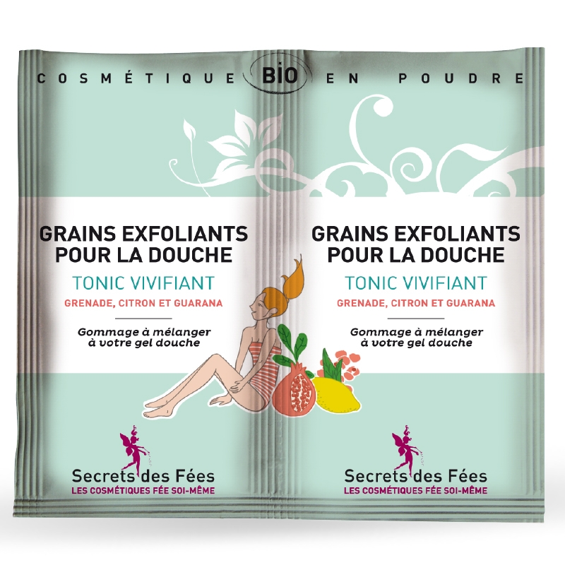 Grains exfoliants douche Bio Secrets des fées