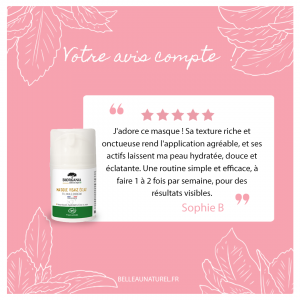 Masque hydratation éclat bio - Cosmétique biologique BIORGANIA