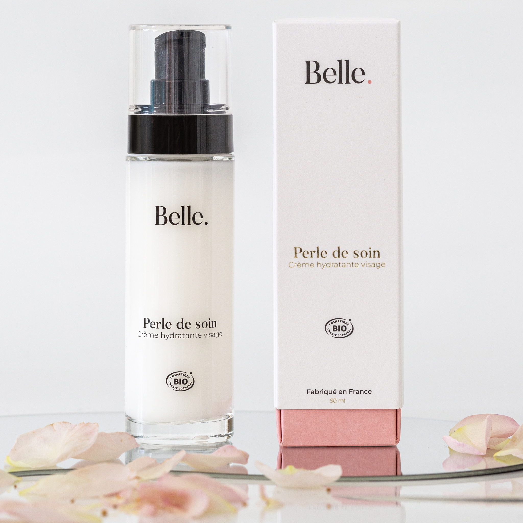 Crème de jour visage Biologique Perle hydratante de Belle Paris Crème de jour visage Biologique Perle hydratante de Belle Paris