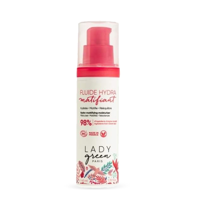 Fluide hydra matifiant BIO de Lady green
