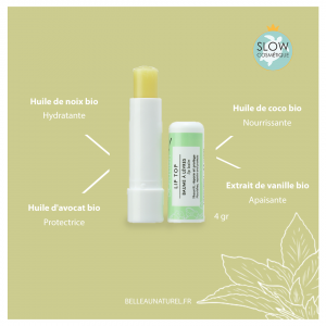Baume lèvres hydratant bio Lip Top de oOlution