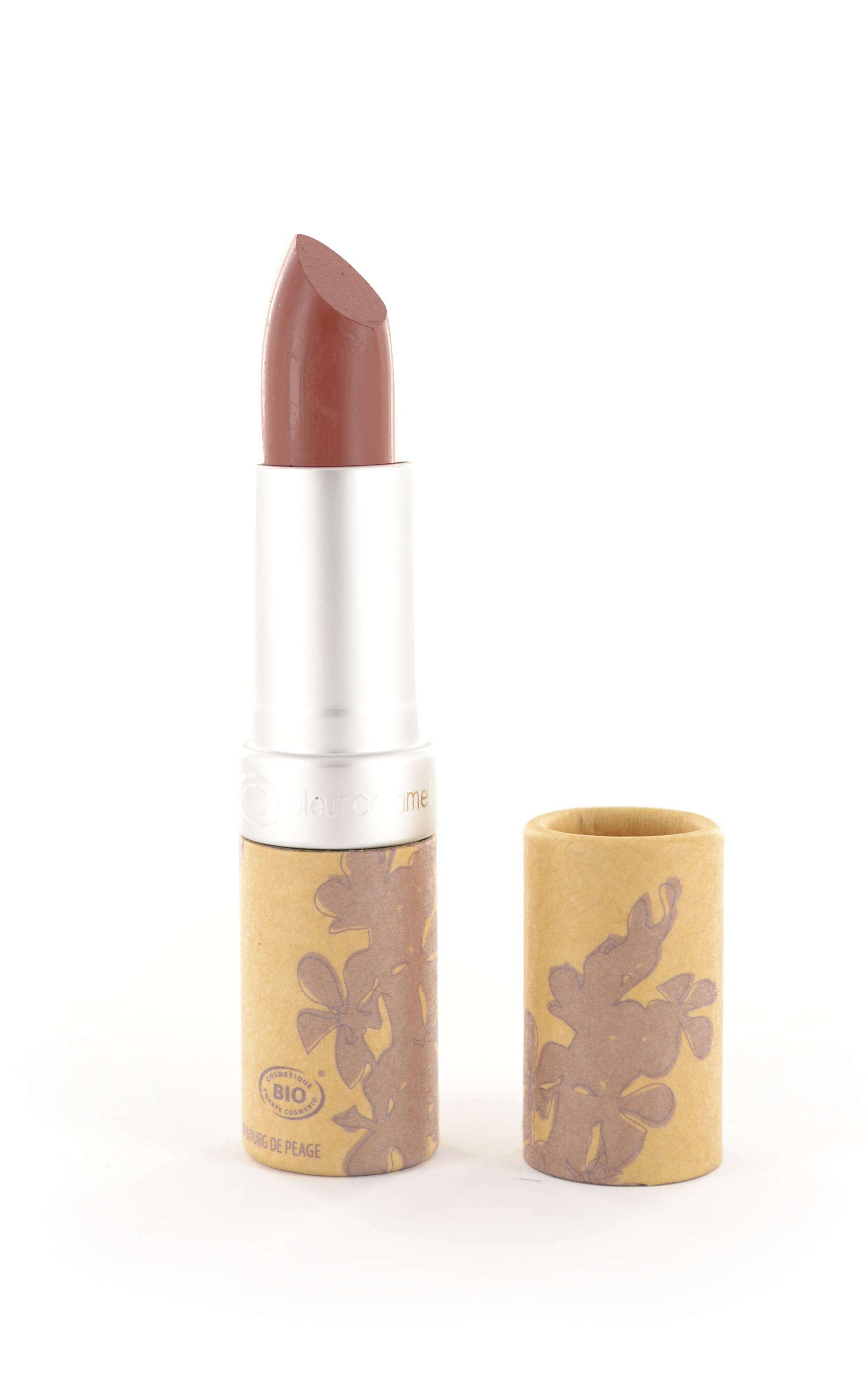 Rouge lèvre mat bio couleur caramel