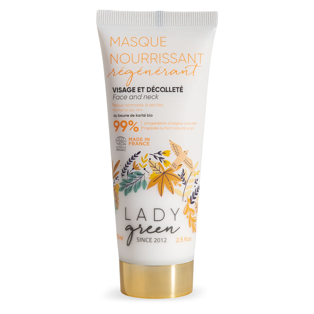Masque Nourrissant Régénérant Bio de Lady green