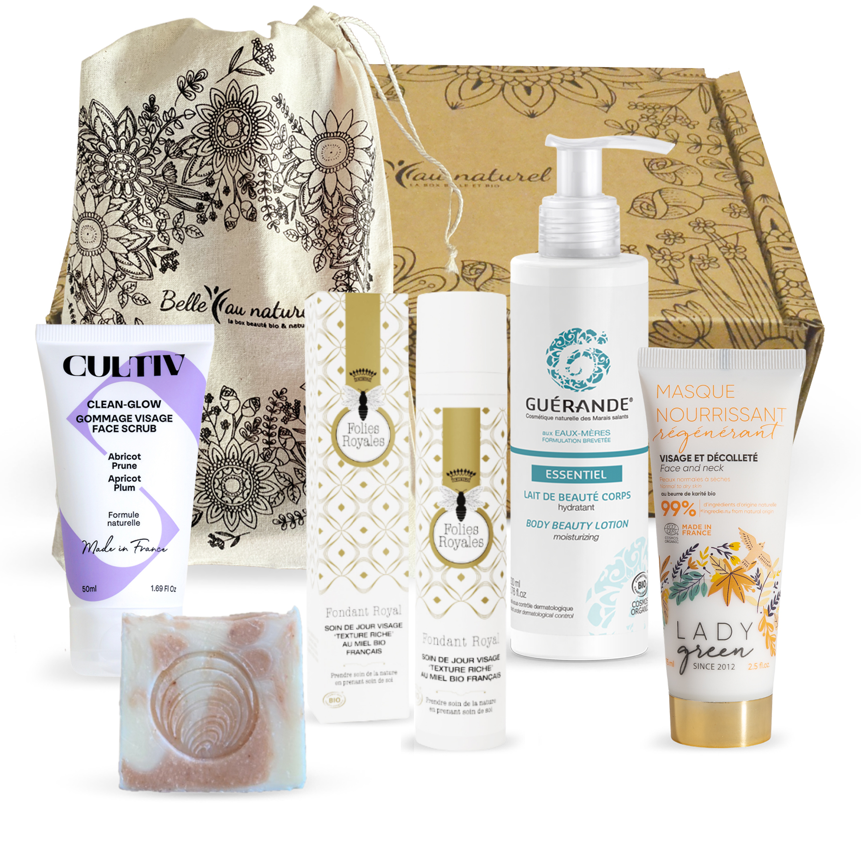 Coffret cadeau cosmétiques cocooning bien-être Biologique Français de Belle au Naturel