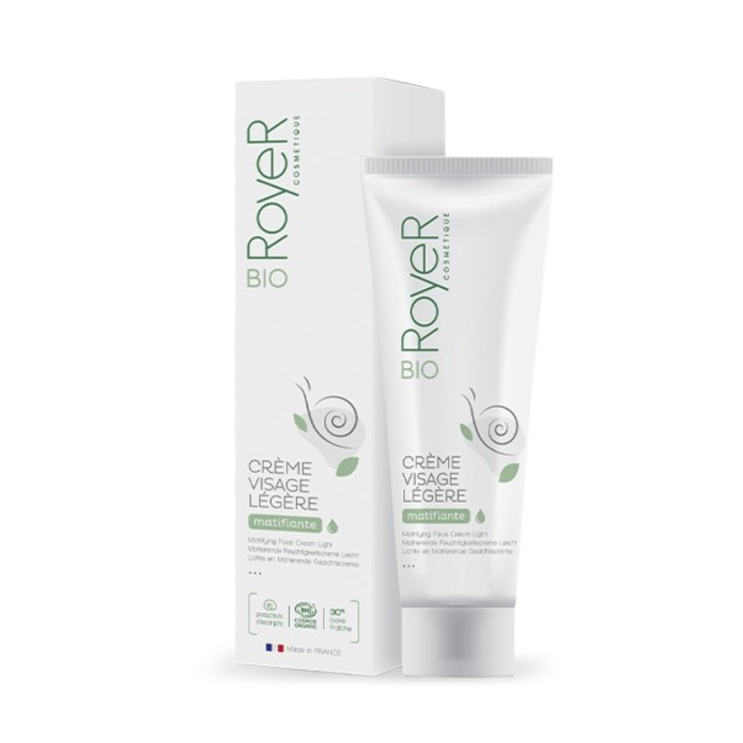 Crème visage légère hydratante matifiante Bio