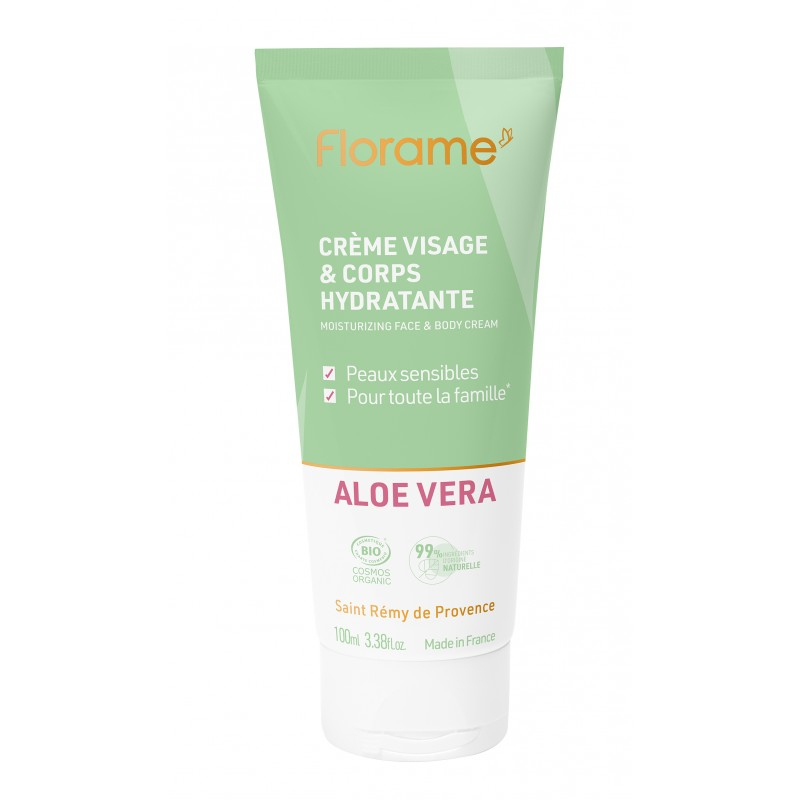 Crème visage et corps hydratante Aloe Vera Bio - FLORAME