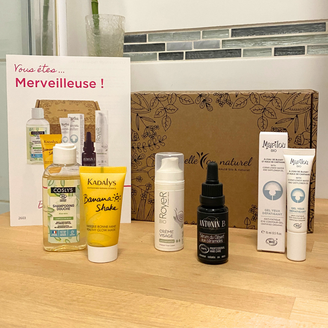 Coffret beauté cosmétiques BIO Rituel de printemps de Belle au Naturel