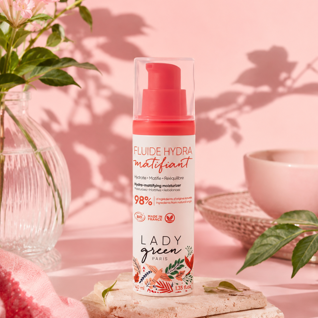 Fluide hydra matifiant BIO de Lady green