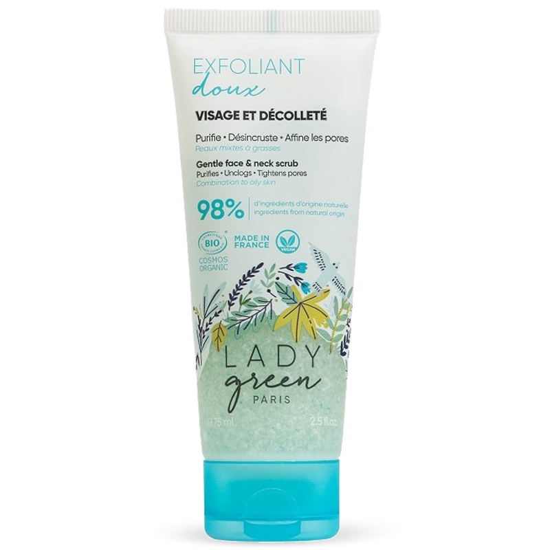 Exfoliant doux visage BIO de Lady green