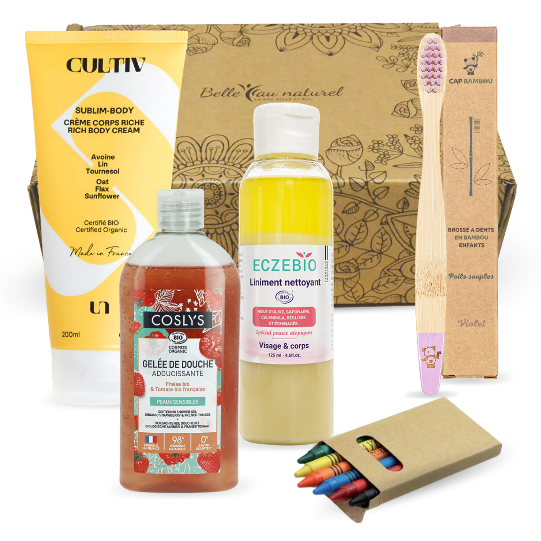 Coffret cadeau Rituel beauté Enfant biologique Français belle au naturel