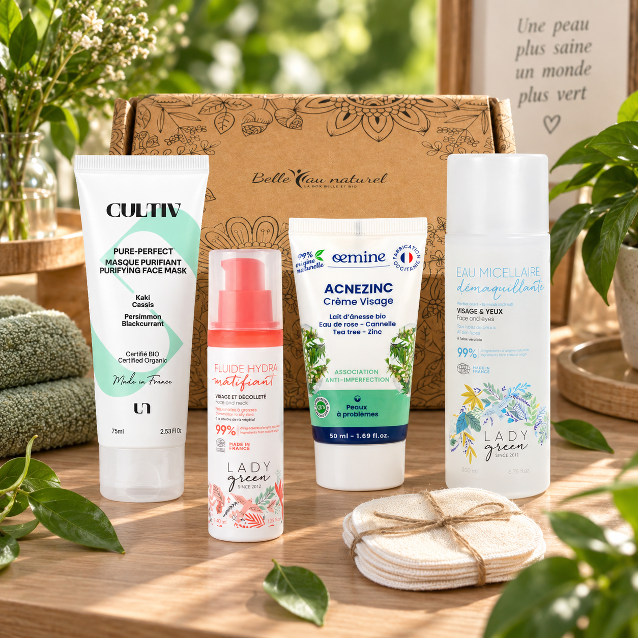 Coffret beauté cosmétiques BIO Peau parfaite