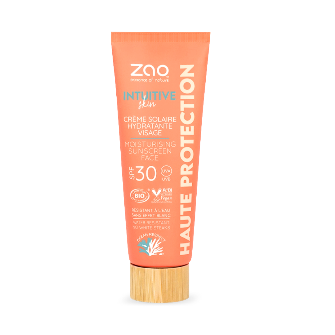 Crème solaire hydratante visage SPF30 bio