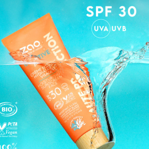 Crème solaire hydratante visage SPF30 bio