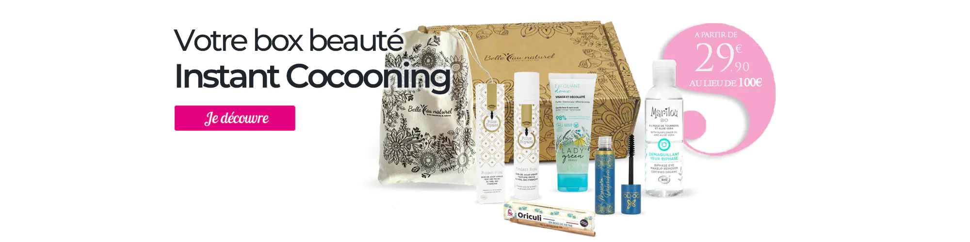 La box beauté bio Française du mois Belle au Naturel