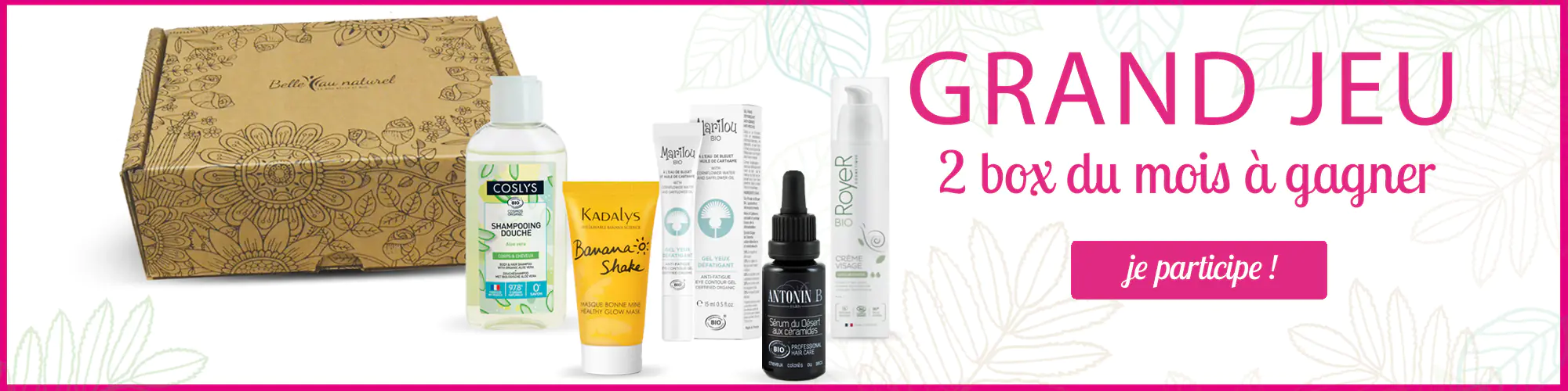 Grand Jeu concours - 2 box beaut&eacute; &agrave; gagner