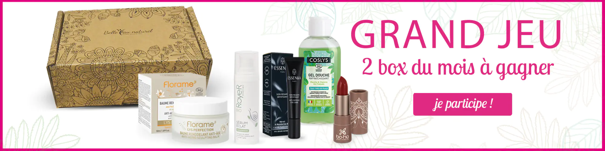 Grand Jeu concours - 2 box beaut&eacute; &agrave; gagner