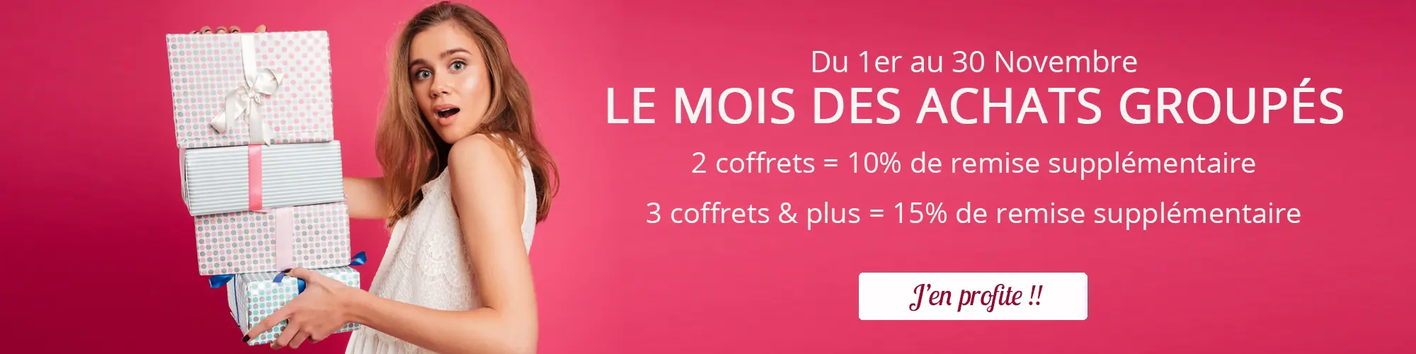 En Novembre, achetez groupé et bénéficiez de remise exceptionnelle !!
